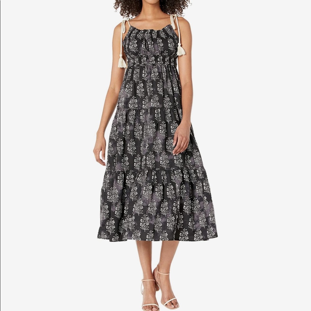 ✨Moon River✨ Printed Tie Strap Dress🌹